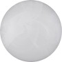 Runde, alabasterfarbene Reality LED-Deckenleuchte Umbria, 28cm Durchmesser.