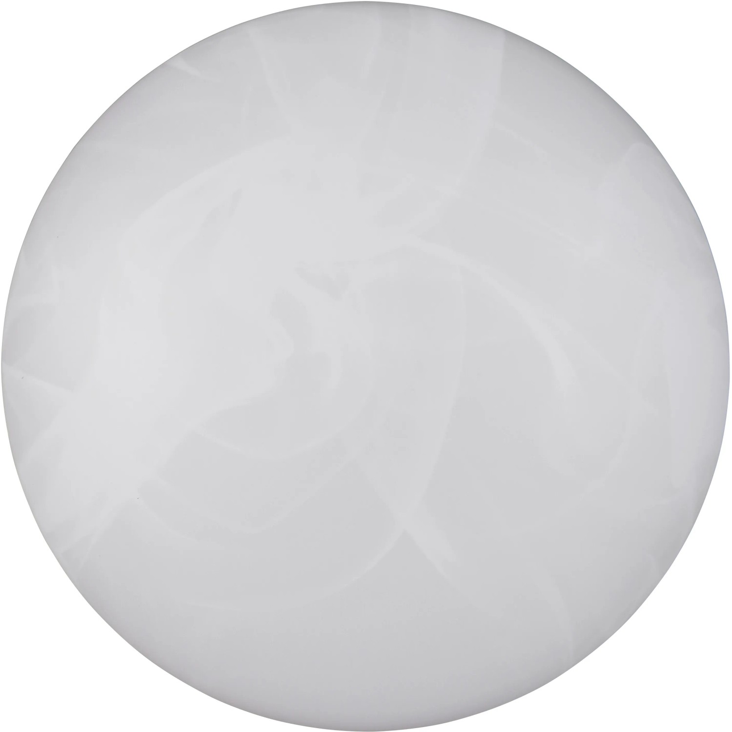Runde, alabasterfarbene Reality LED-Deckenleuchte Umbria, 28cm Durchmesser.