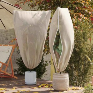 vidaXL Winterschutz fur Pflanzen 5 Stk Beige 1,8 x 1,2 m Vliesstoff 42021043