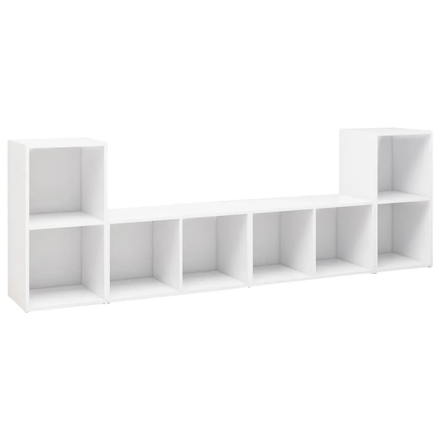 vidaXL TV-Schränke 4 Stk Weiß 72x35x36,5 cm Holzwerkstoff 3079970
