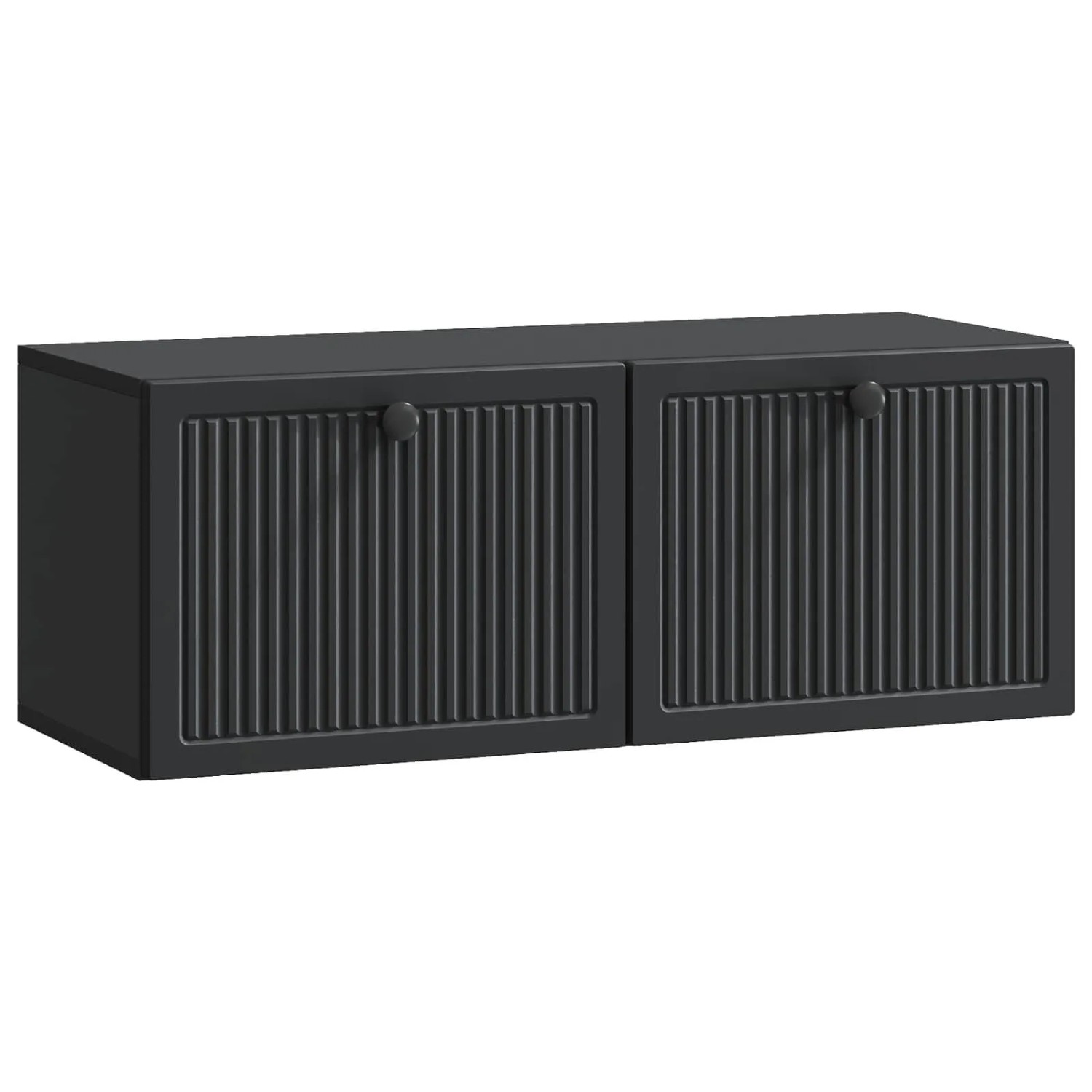vidaXL Wandmontierter TV-Schrank Schwarz 78,5 x 31 x 30 cm 898036