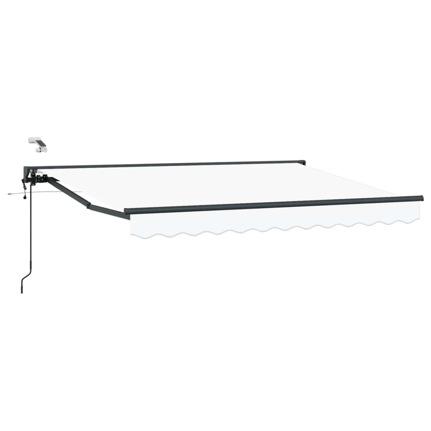vidaXL Elektrische Ausziehbare Markise Weiß 3,5 x 2,5 m 3421574