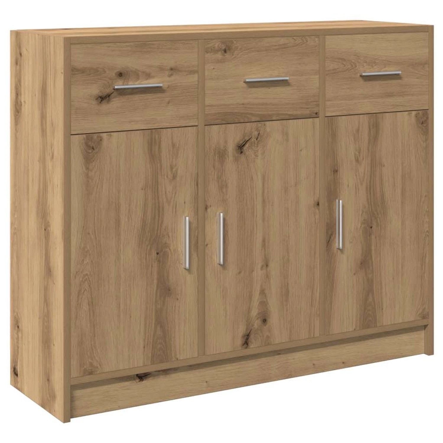 vidaXL Sideboard Artisan-Eiche 91x28x75 cm Holzwerkstoff 855895 günstig online kaufen