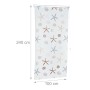 Relaxdays Duschrollo Kunststoff Aluminium Semitransparent Bedruckt Wasserabweisend Schnelltrocknend 100 cm x 240 cm 0,64 kg_4