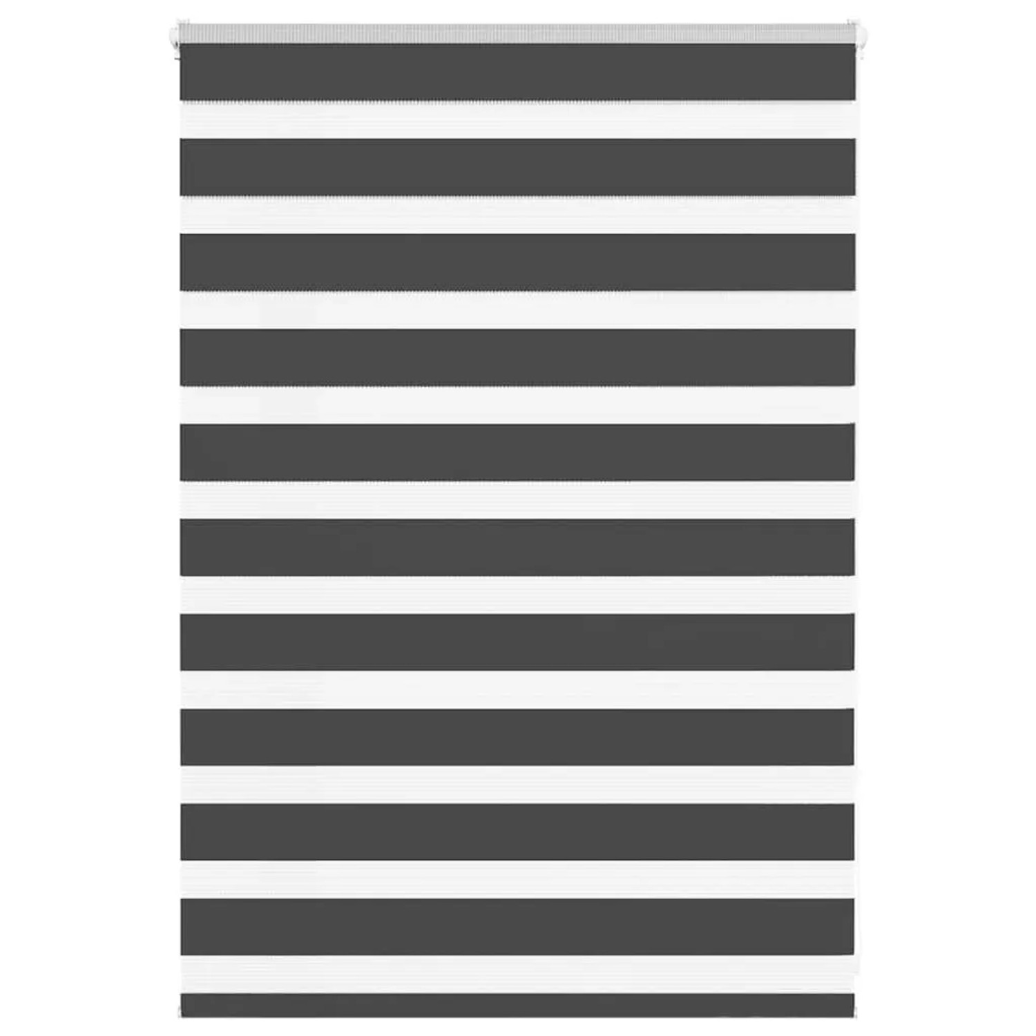 vidaXL Doppelrollo Schwarz 110x100 cm Stoffbreite 105,9 cm Polyester 401421 günstig online kaufen