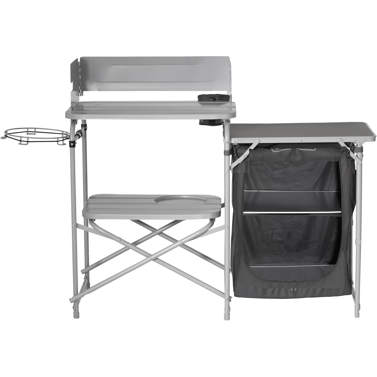 Coleman Camping-Kochstand mit Ablageflächen und Müllbeutelhalter für Camping & Outdoor.