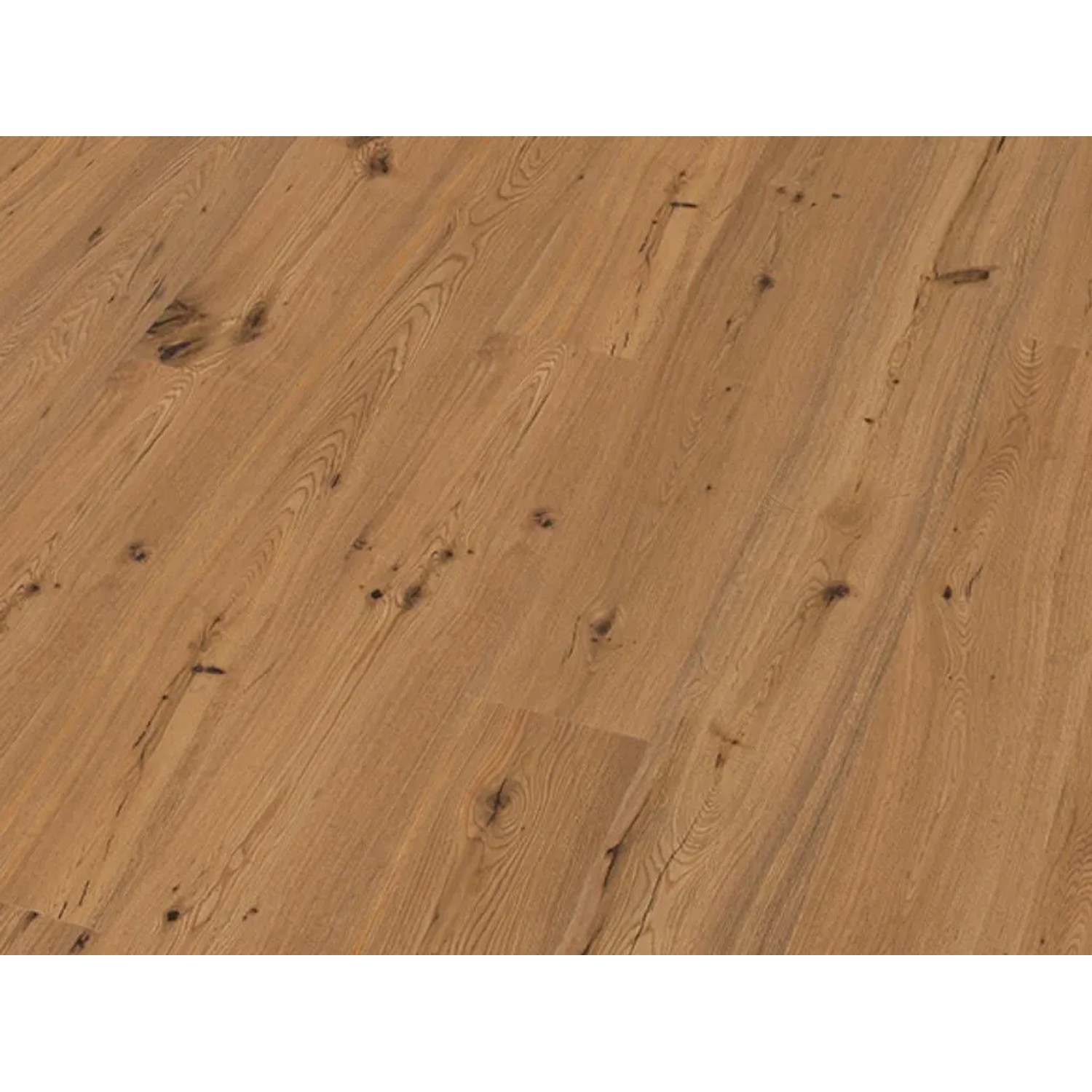 BASICfloor Parkett Eiche Rustikal Astig Lackiert Landhausdiele