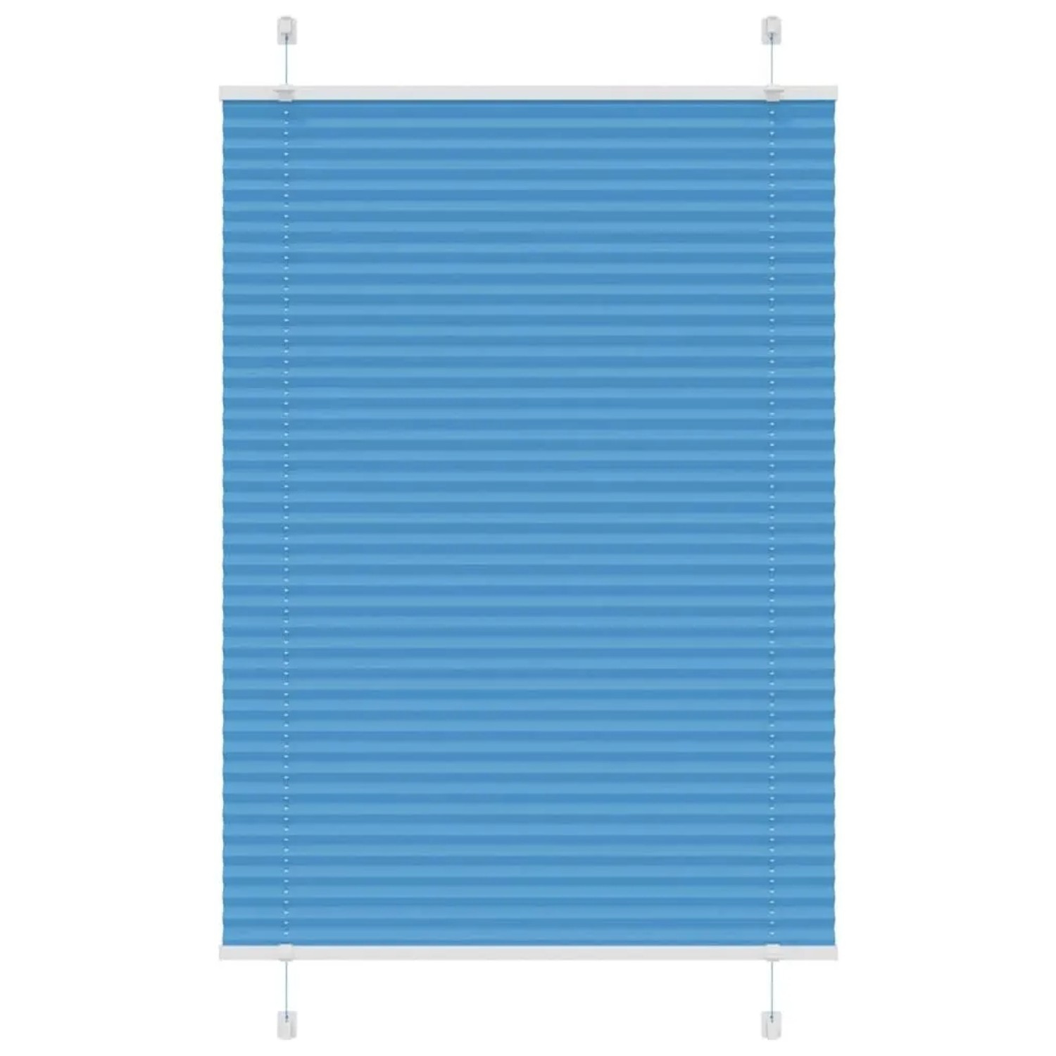 vidaXL Plissee Blau 95x100 cm Stoffbreite 94,4 cm Polyester 4015176 günstig online kaufen