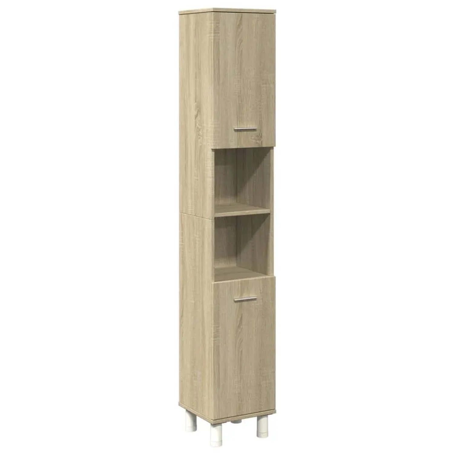 vidaXL Badschrank Sonoma-Eiche 30,5x30x179 cm Holzwerkstoff 849631