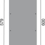 Skizze des Weka Einzelcarports 606 Gr.2, 300 x 600 cm, mit Maßangaben.