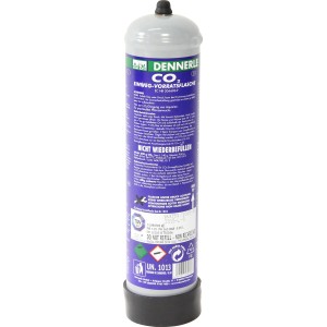 CO2 Einwegflasche 500g für Aquarienpflanzen, von Dennerle.