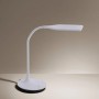 Weiße Just Light Tischleuchte Rafael, höhenverstellbar (30-67cm), mit Touchdimmer.
