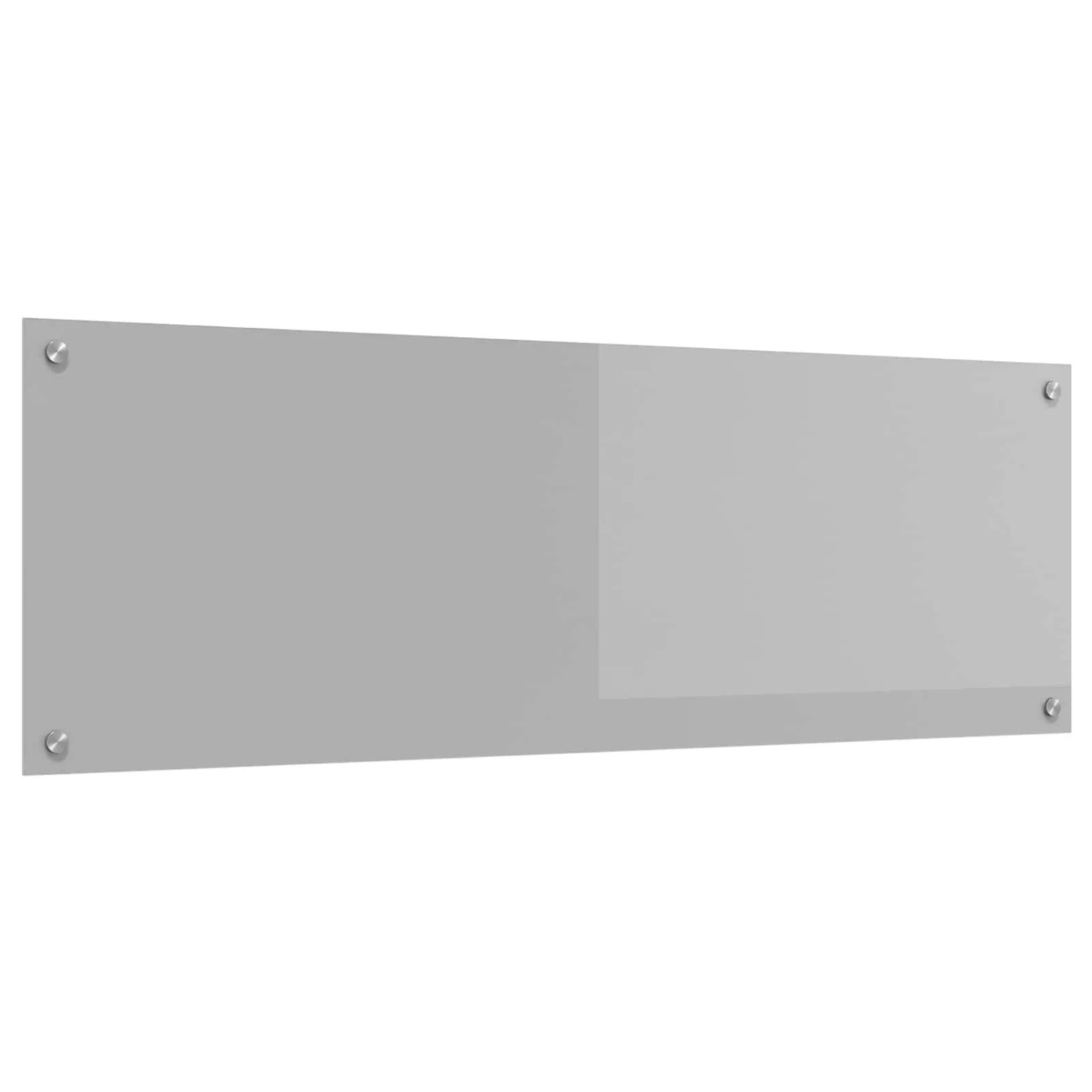vidaXL Küchenrückwand Hellgrau 120 x 40 x 0,6 cm Gehärtetes Glas 42001307