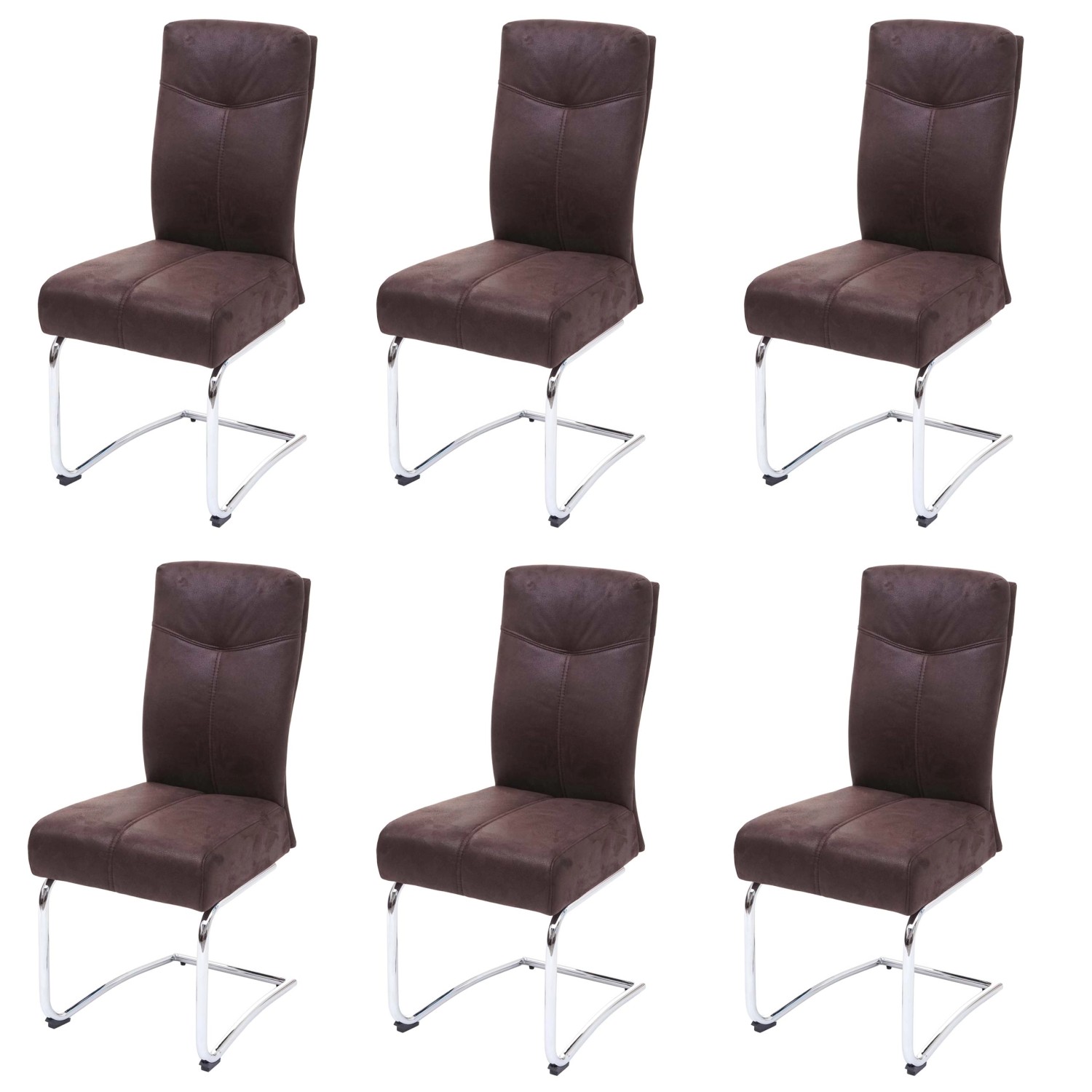 MCW Esszimmerstuhl G56 6er-Set Braun günstig online kaufen