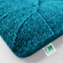 Türkise Karat Badematte Maris 40x60 cm mit Blattstruktur, Badvorleger, Badteppich.