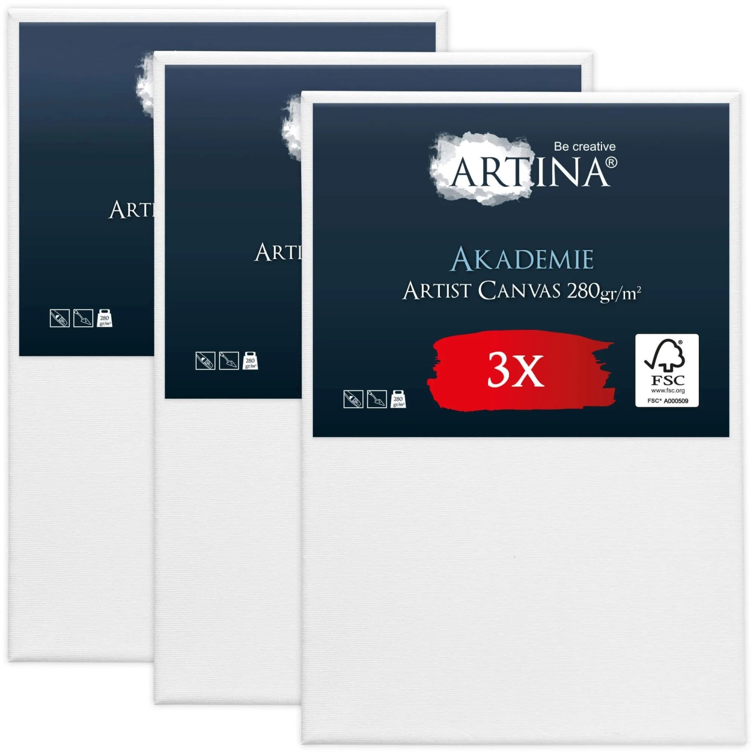 Artina Akademie Keilrahmen 60x90cm FSC 3tlg günstig online kaufen