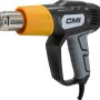 CMI Heißluftpistole C-HLP-2000 H, 2000W, mit Düsen und Spachtel zum Ablösen von Farbe.