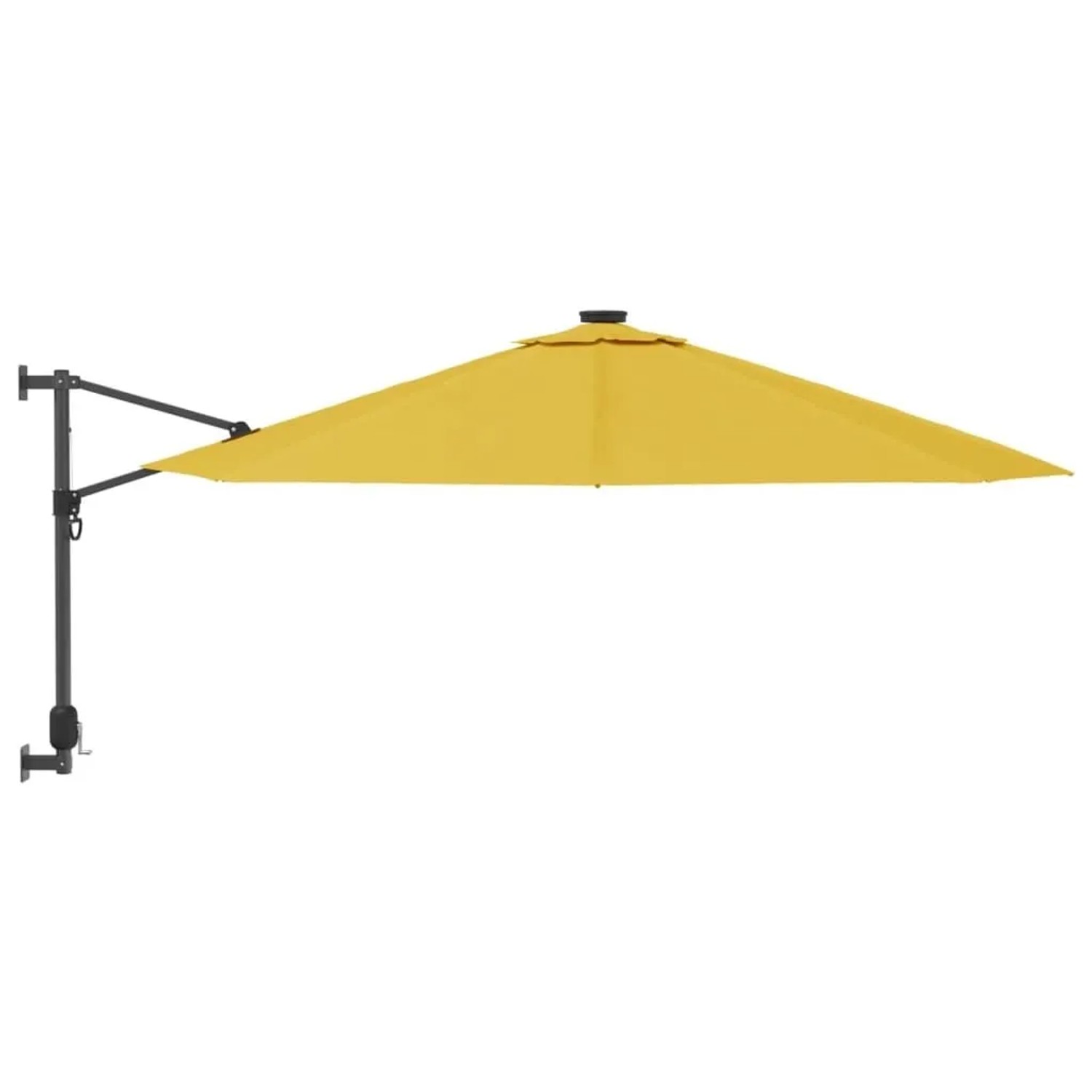 vidaXL Wand-Sonnenschirm Gelb 290 cm 362892
