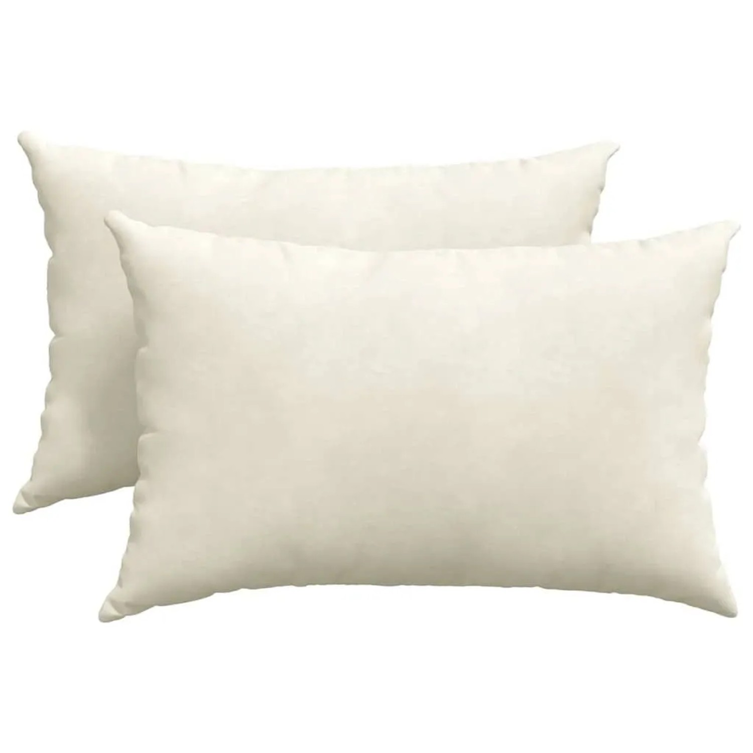 vidaXL Sofakissen 2 Stück Creme 60 x 40 cm Cordstoff 42013679