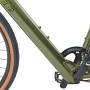 Detailansicht: Grünes Prophete Gravel E-Bike Graveler 1.0 Herren mit Tanwall Reifen.