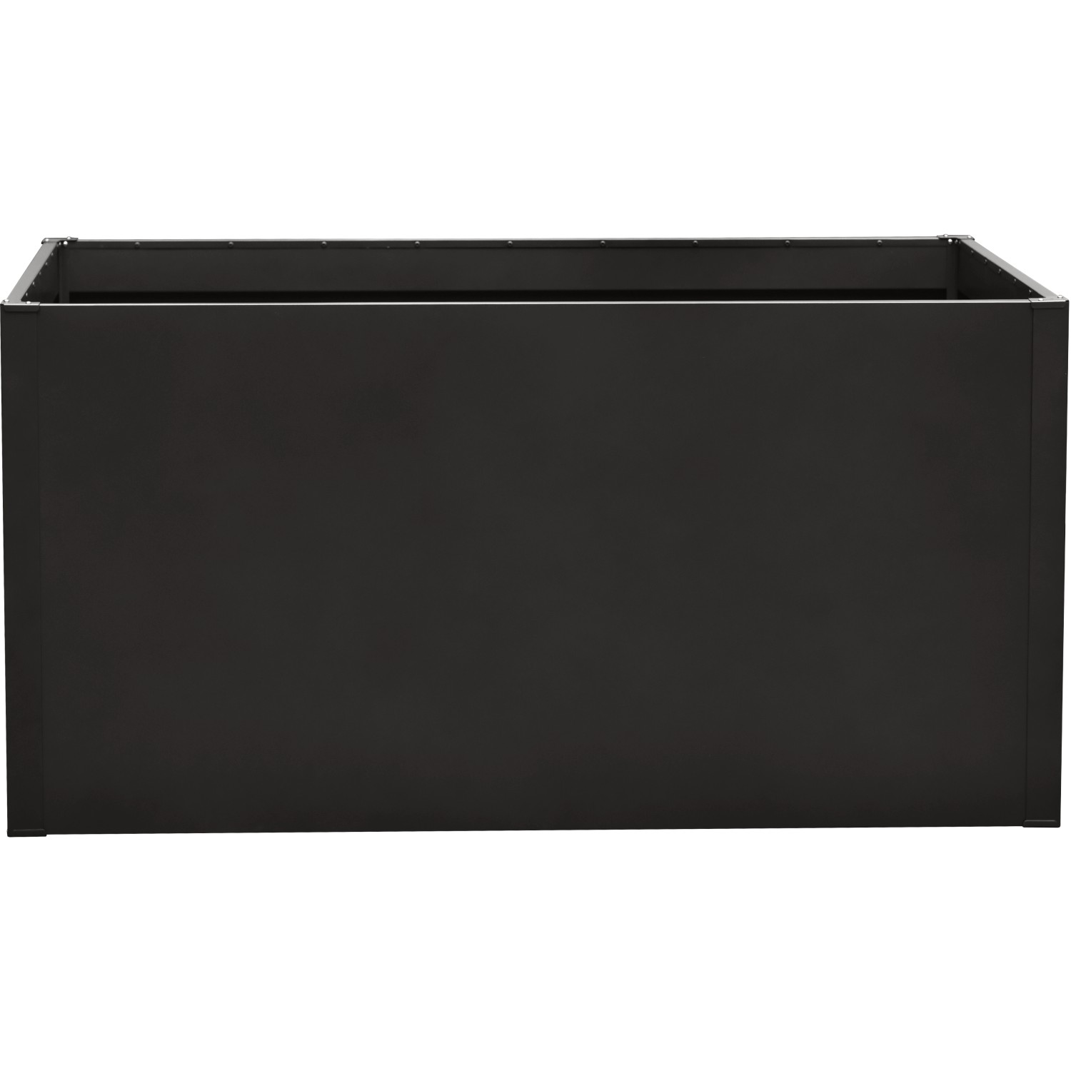 Floraworld Hochbeet Twin-Wall, 150x75x76 cm, Anthrazit, aus Stahlblech für Garten und Terrasse.