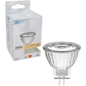 GU4 LED-Spot MR11, 2,3W, 184lm, warmweiß, zur Akzentbeleuchtung.