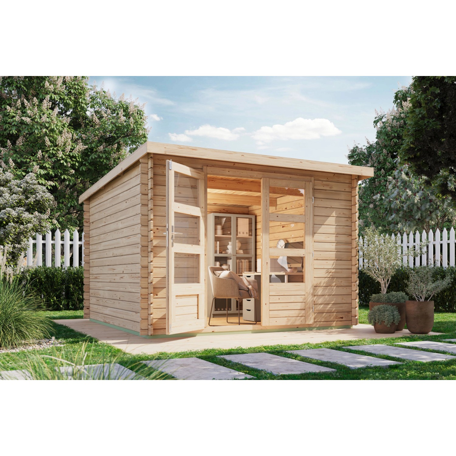 Karibu Gartenhaus Dortmund Solo günstig online kaufen