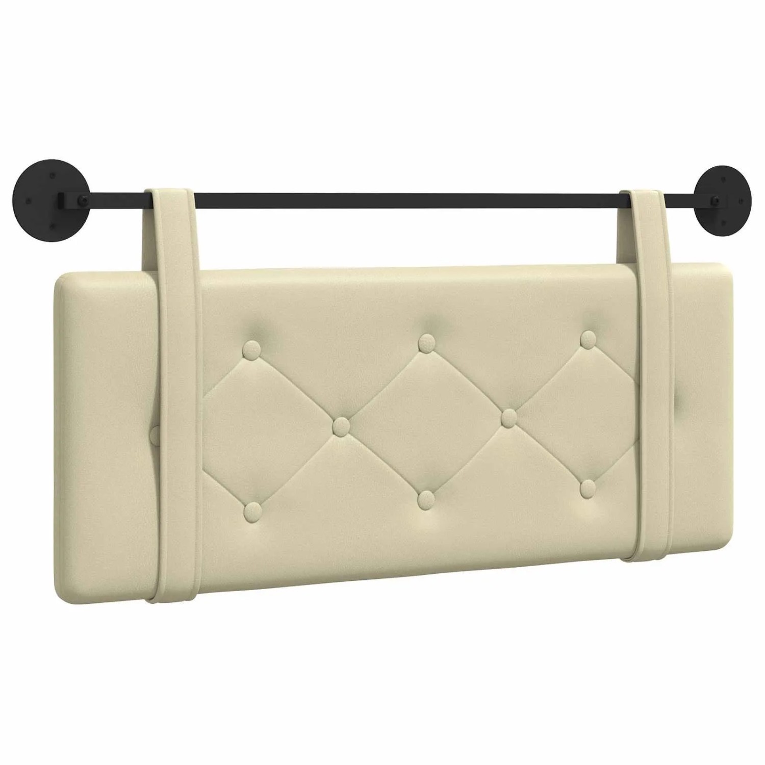 vidaXL Hängevorderseite Wandmontiert Creme 100 cm Kunstleder 42031624