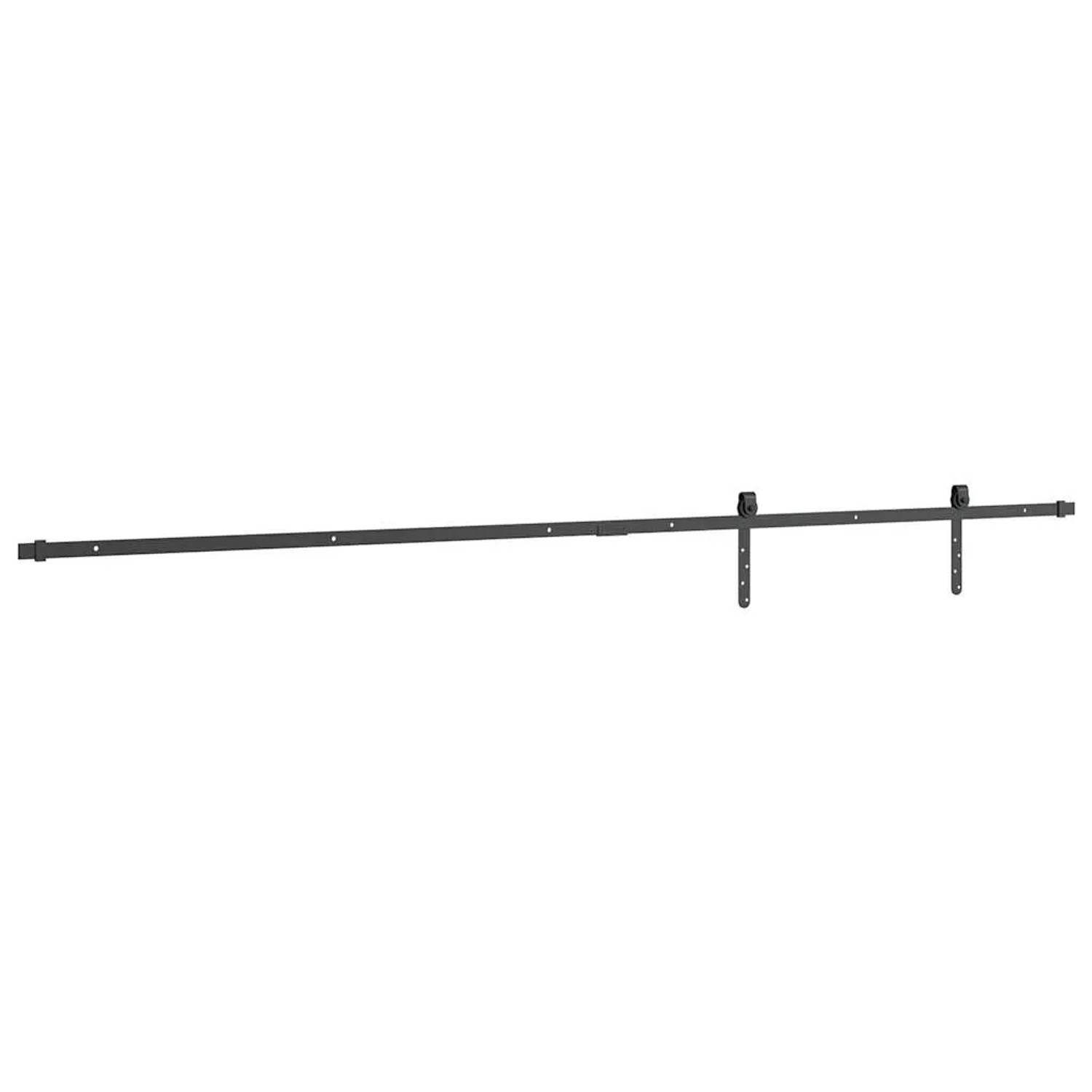 vidaXL Schiebetürbeschlag Set, 213 cm, Karbonstahl, schwarz. Für Schranktüren.