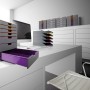 Durable Schubladenbox A4 Varicolor mit 4 Fächern in Mehrfarbig für Büro und Schreibtisch.