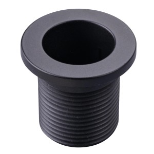 Schwarze Fackelmann Waschbecken Rosette (Ø 25mm) zum Schrauben.