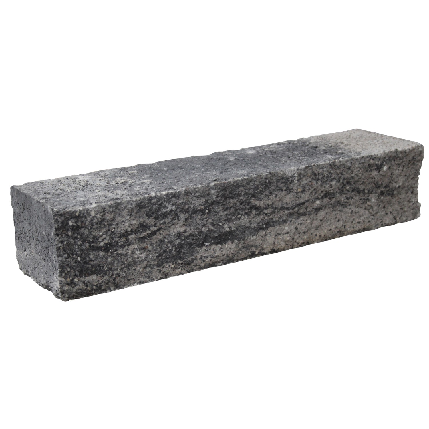 Anzio Mauer 2-seitig Bossiert Grau-Anthrazit 60 cm x 15 cm x 12 cm