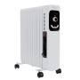 Weißer TroniTechnik Ölradiator TT OR 211 mit 11 Rippen und 2500 Watt Leistung.