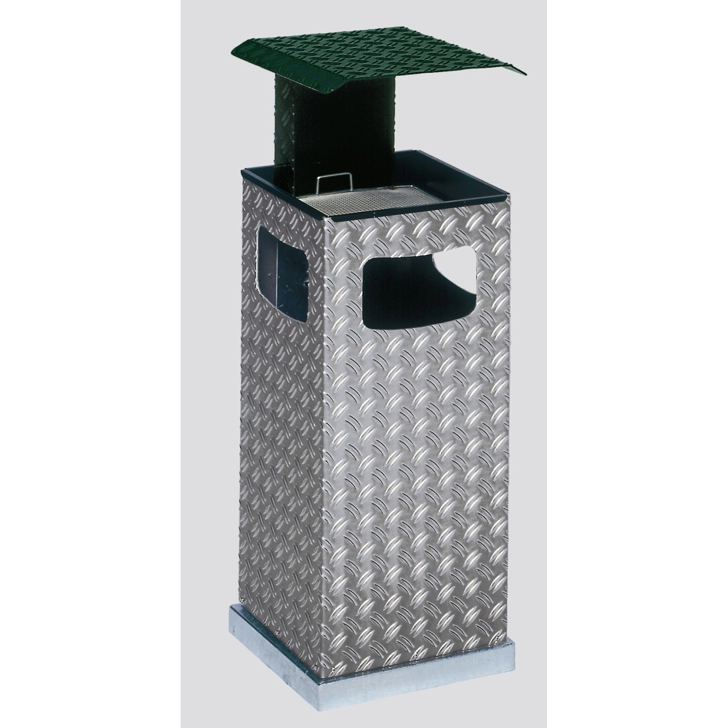 PROREGAL Kombiascher Mit 3 Fach Einwurf Schutzdach 38 Liter HxBxT 95 x 44 x günstig online kaufen