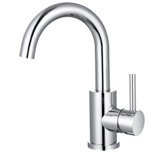 AICA Wasserhahn Chrom Bad Hoch Waschtischarmatur Auslauf Höhe 158mm Waschbecken Armaturen 304 Edelstahl Einhebelmischer Mischbatterie