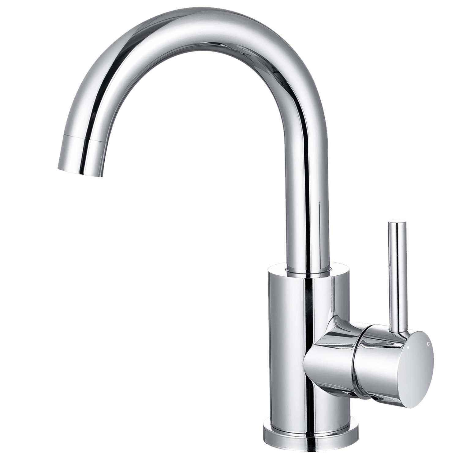 AICA Wasserhahn Chrom Bad Hoch Waschtischarmatur Auslauf Höhe 158mm Waschbe günstig online kaufen
