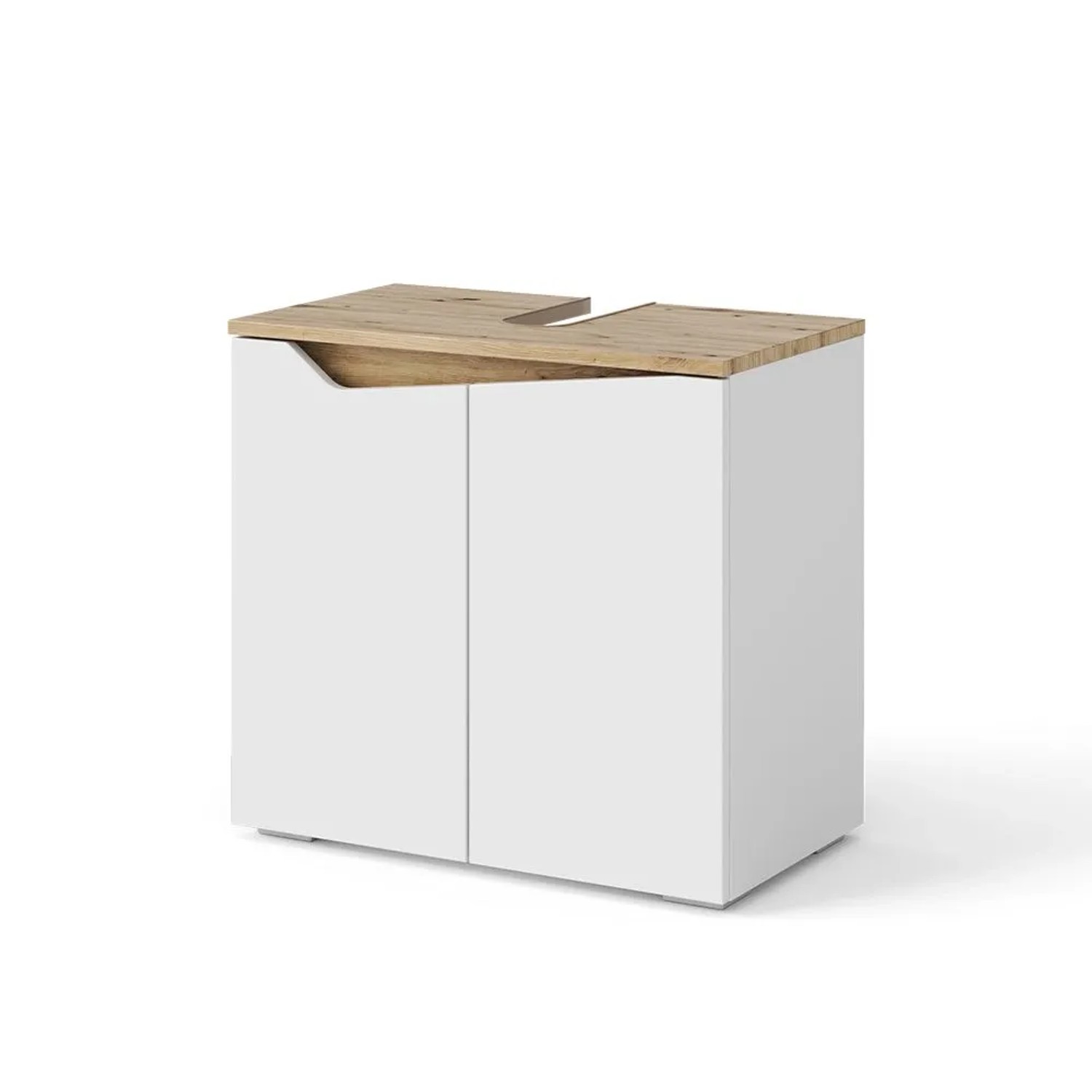 Vicco Waschbeckenunterschrank Marelle Weiß 60 x 58 mit 2 Türen