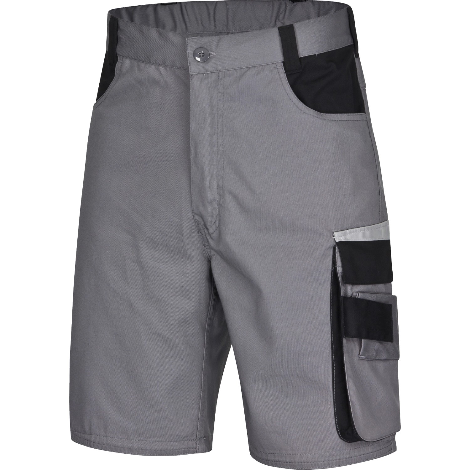 Safety&More Arbeitsbermuda Extreme Grau-Schwarz Gr. S