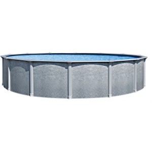 Steinbach Stahlwandpool-Set Grande, Ø 457 cm, mit Stahlwand und blauer Innenfolie.