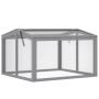 Outsunny Frühbeet aus Holz und Polycarbonat, hellgrau, 90x80x58 cm.