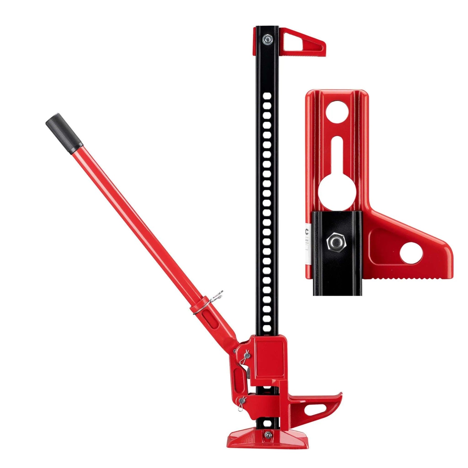 Wiltec Farm Jack Profi-Klemm-Set Offroad Wagenheber 3000Kg Stockwinde Atv Heber