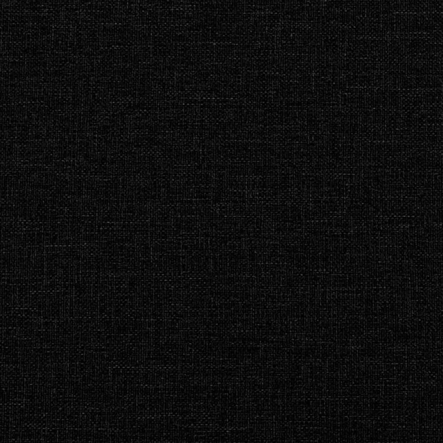 Detailaufnahme des schwarzen Stoffbezugs vom vidaXL Bett mit LED-Lichtleisten.
