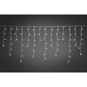 Konstsmide LED Eisregen Lichterkette, warmweiß, für Innen und Außen