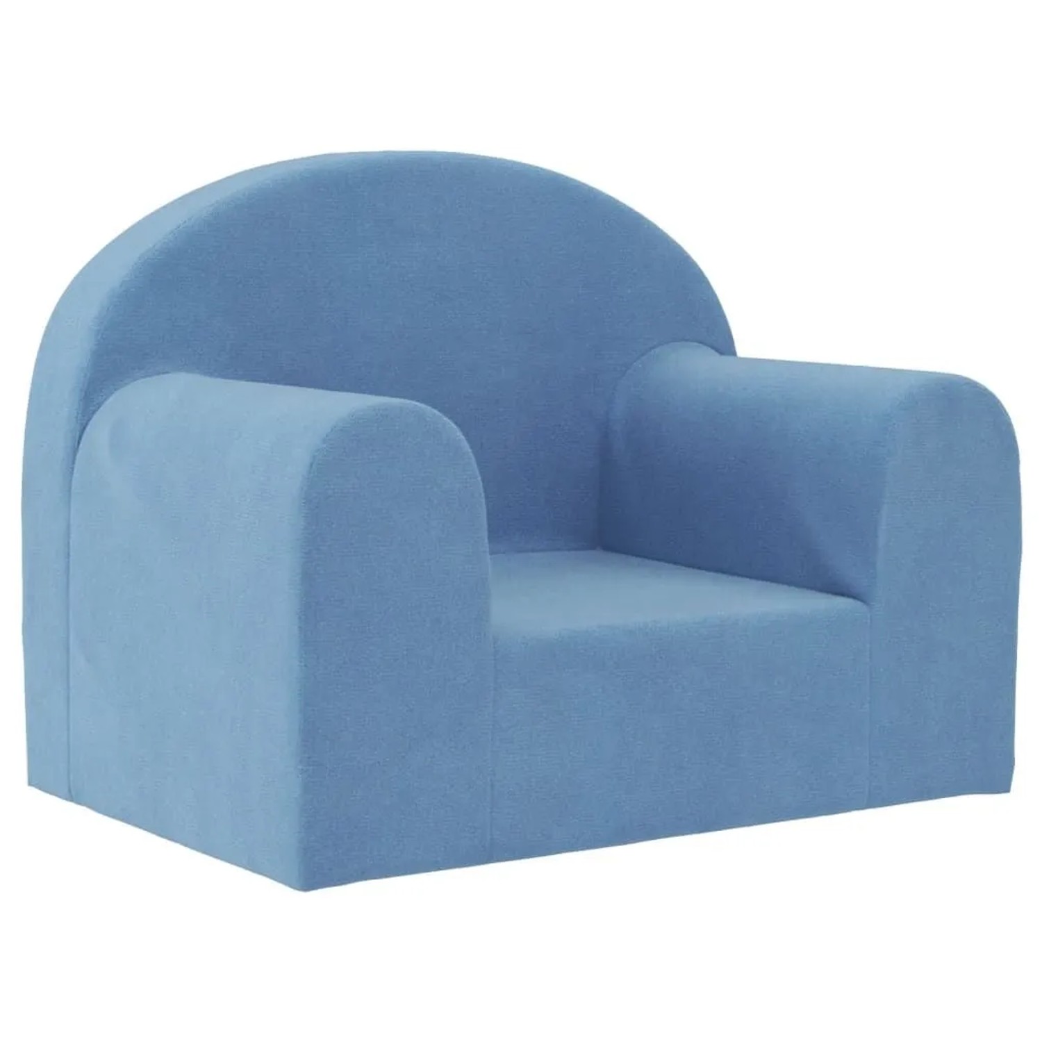 vidaXL Kindersofa Blau Weich Plüsch 357008