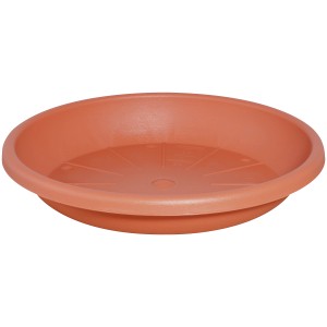 Geli Cylindro Untersetzer, Ø 29cm, Terrakotta, aus Kunststoff für Blumentöpfe.