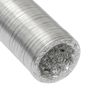 Flexibler, hitzebeständiger Aluflexschlauch von eyepower, Ø 100 mm, 10 Meter lang.