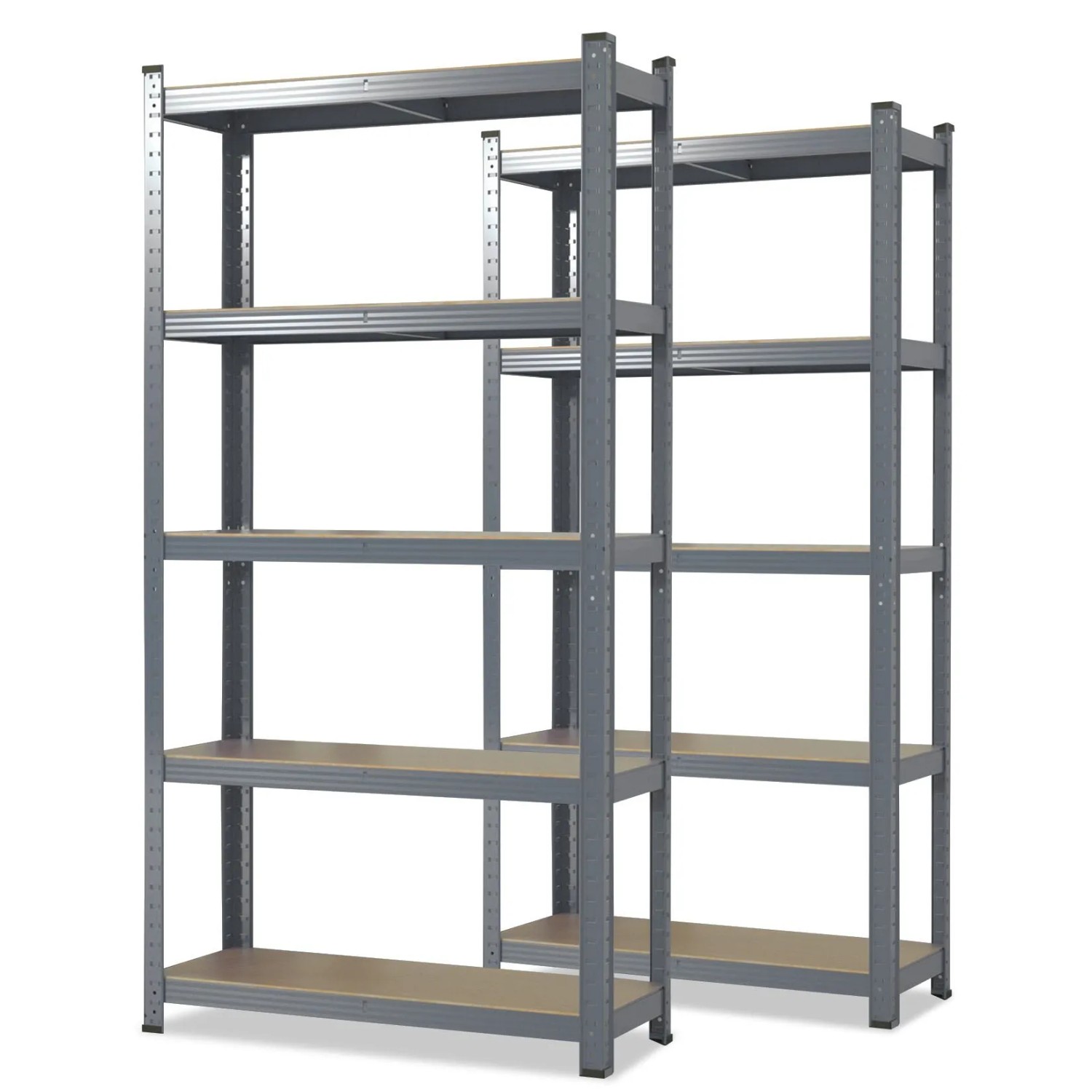 KARAT Schwerlastregal Lakota 2er Set Traglast bis 875 kg Grau 180 x 90 x 40 günstig online kaufen