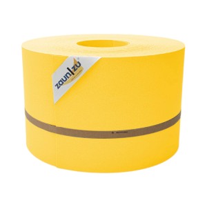 Gelbe zaunzu Sichtschutz Premium Rolle (50m) für Doppelstabmattenzäune.