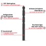 Einhell Metallbohrer HSS-R, 19-teilig, Ø 1-10 mm, aus Hochleistungsstahl für präzises Bohren.
