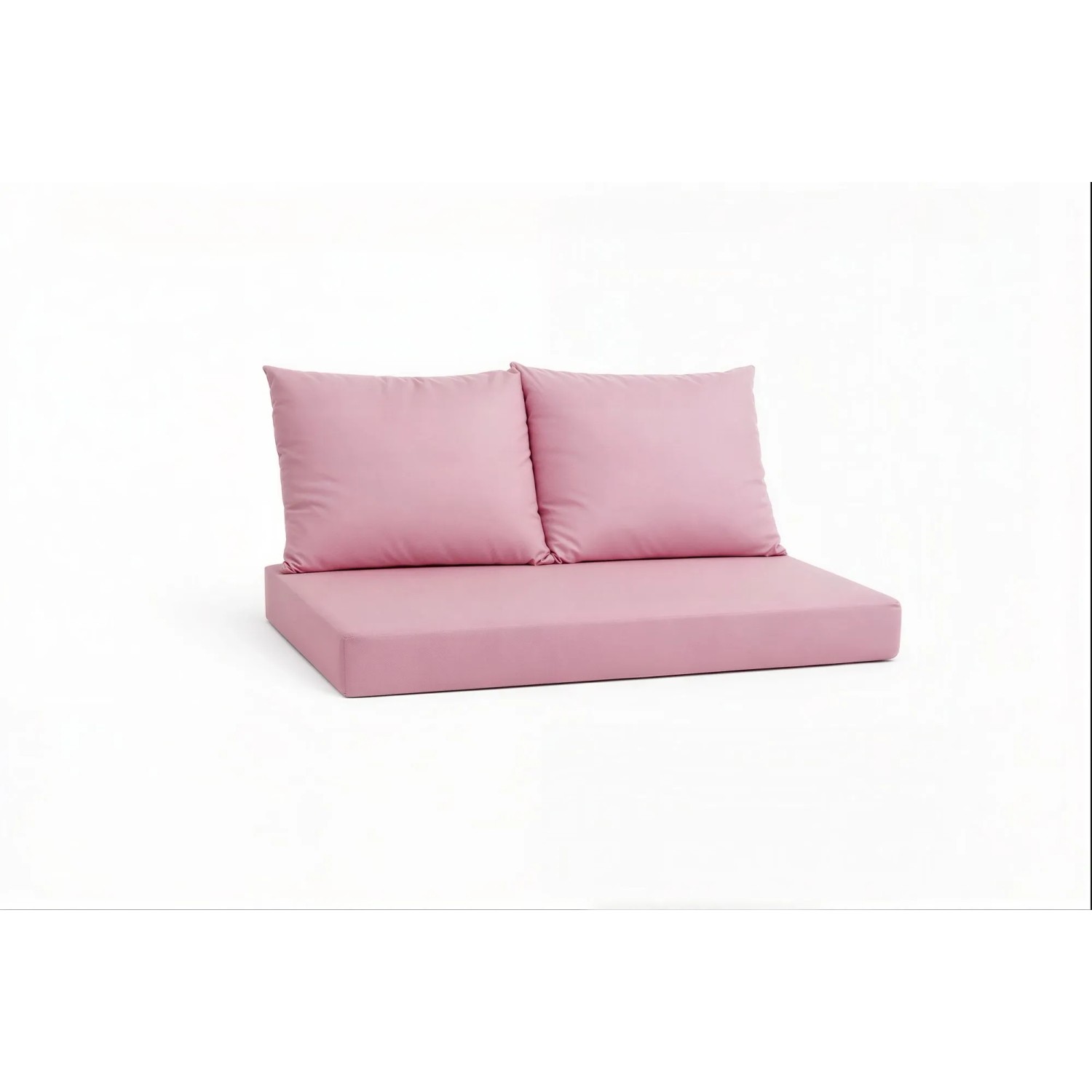 Setgarden Pastel Outdoor Palettenkissen Set 120x50x10cm Sitzkissen + Rückenkissen 2x60x50cm 1tlg Helles Altrosa